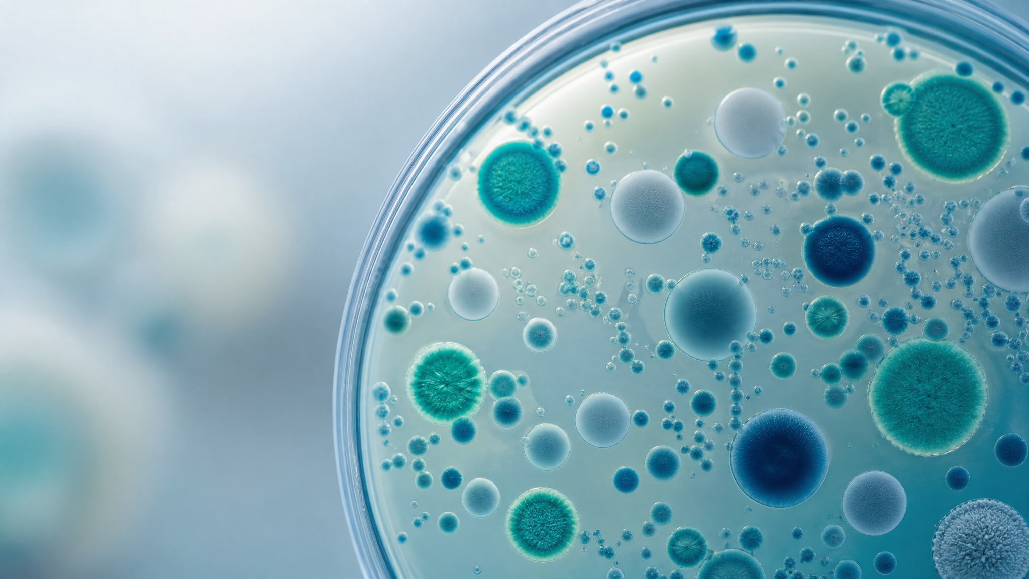 Microscopic view of common indoor mold species