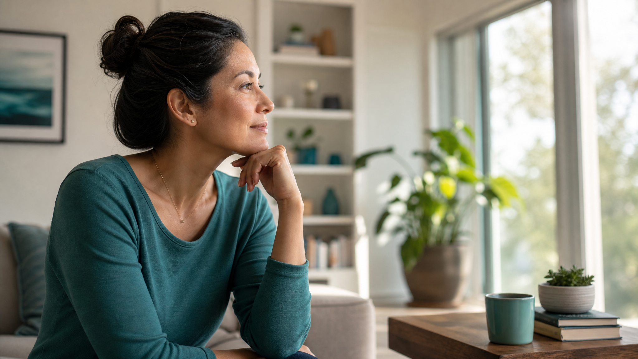 Person reviewing health symptoms related to indoor mold